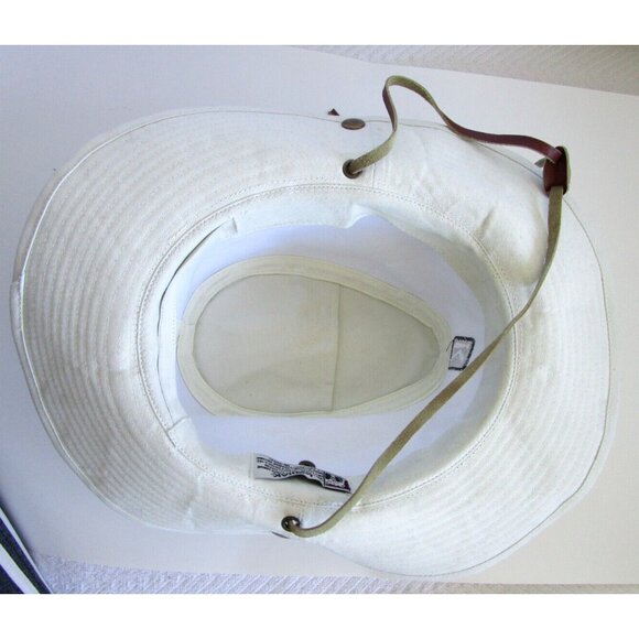 Men's Kodiak Rugged Outback Headwear Beige & Leather Strap - OS 100% Cotton NWT - Picture 11 of 16